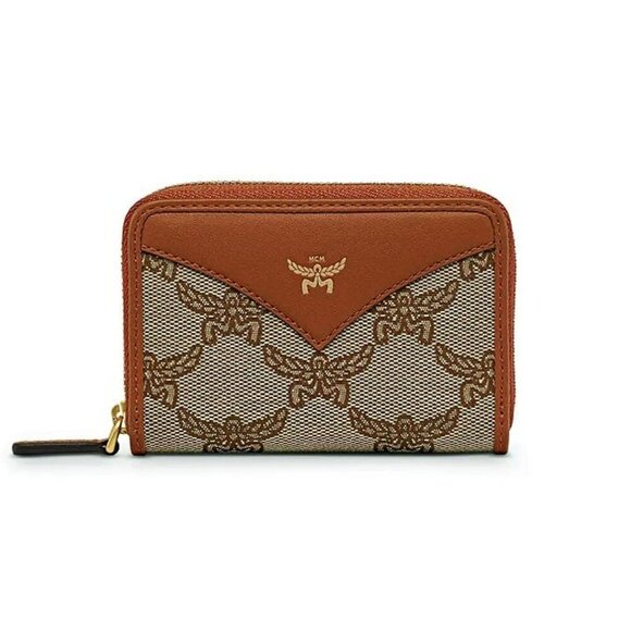 MCM Himmel Fabric Zip Around Logo Wallet (MSRP $310) - Picture 1 of 6